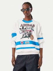 Adidas Bluza Archive Sweater Baseball KS9209 Biały Regular Fit. Białe bluzy damskie Adidas, xl, bez wzorów, z bawełny, bez ramiączek, bez kaptura. Za 611.99 zł.