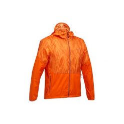 Kurtka turystyczna FH500 HELIUM Wind męska. Brązowe kurtki męskie QUECHUA, m, bez wzorów, z materiału, bez kaptura. W wyprzedaży za 49.99 zł.