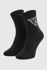 GUESS Czarne damskie sportowe skarpetki Ellen. Czarne skarpetki damskie Guess, z aplikacjami, z dzianiny. W wyprzedaży za 41.99 zł.