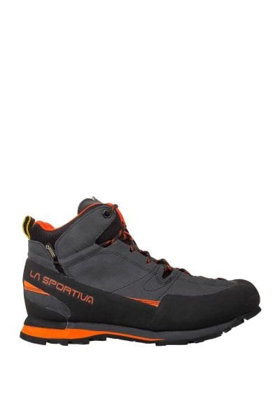 Buty trekkingowe męskie Boulder X Mid. Brązowe trekkingi męskie La Sportiva, z gore-texu, przed kolano, bez zapięcia. Za 1,071.00 zł.
