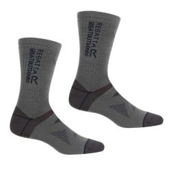 Wool Hiker unisex skarpety wełniane 2-pak. Brązowe skarpetki damskie Regatta, bez wzorów, z wełny. W wyprzedaży za 79.99 zł.