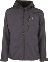 Męska kurtka softshell Athl. Dpt Hermes Lead Grey. Szare kurtki męskie Erima, m, bez wzorów, z elastanu. Za 335.99 zł.