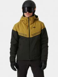 Kurtka Narciarska Męska Helly Hansen Alpha Infinity. Czarne kurtki sportowe męskie Helly Hansen, na zimę, l, bez wzorów, z materiału, bez kaptura, narciarskie, primaloft. Za 1,999.20 zł.
