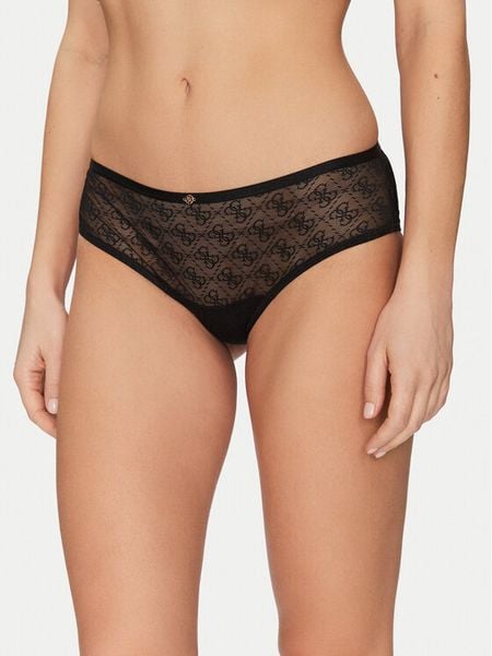 Guess Figi klasyczne O5RE12 KCLB0 Czarny. Czarne majtki damskie Guess, z syntetyku. Za 69.99 zł.