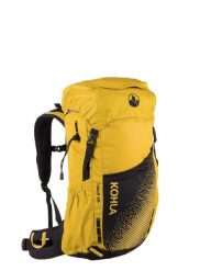 Plecak turystyczny Kohla Track 28L - lemon curry/caviar. Żółte plecaki męskie KOHLA, bez wzorów, z meshu. Za 614.89 zł.