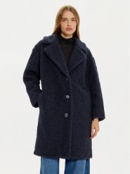 Guess Płaszcz zimowy Berenice W4BL10 WGHS0 Granatowy Regular Fit. Niebieskie płaszcze damskie Guess, na zimę, m, z aplikacjami, z syntetyku, bez kołnierzyka, bez kaptura. Za 989.99 zł.