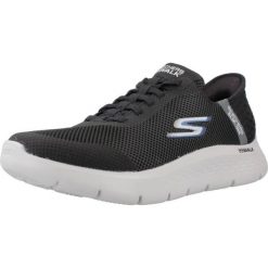 Tenisówki Skechers Model Slip Ins: Go Walk Kolor Czarny. Czarne trampki męskie Skechers, bez wzorów, z tkaniny, casualowe, bez zapięcia. Za 309.00 zł.