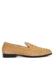 Aldo Półbuty Casino 13963669 Brązowy. Brązowe buty wizytowe męskie Aldo, bez wzorów, ze skóry, bez obcasa, bez zapięcia. Za 419.99 zł.