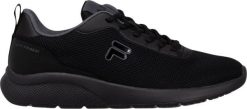 Buty męskie Fila Spitfire czarne FFM0077 83249 42. Czarne buty sportowe męskie Fila, bez wzorów, bez zapięcia. Za 331.31 zł.