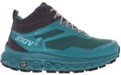 Buty turystyczne damskie Inov-8 RocFly G 390 GTX - pine/teal/slate. Zielone obuwie trekkingowe damskie Inov-8, bez zapięcia. Za 556.78 zł.