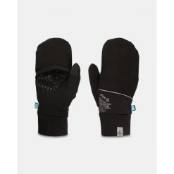 Uniseksowe rękawiczki do biegania Kilpi DRAG-U. Czarne rękawiczki męskie Kilpi, bez wzorów. Za 189.67 zł.