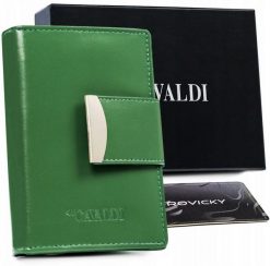 Portfel skórzany 4U Cavaldi RD-04-GCL zielony. Zielone portfele damskie 4U Cavaldi, ze skóry. Za 69.99 zł.