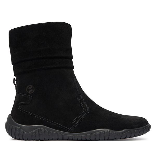 Botki Josef Seibel. Czarne botki damskie Josef Seibel, bez wzorów, bez obcasa, na płaskiej podeszwie, bez zapięcia. Za 599.99 zł.