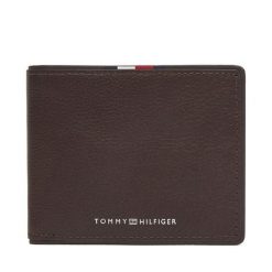Portfel Tommy Hilfiger. Brązowe portfele męskie Tommy Hilfiger, bez wzorów. Za 179.99 zł.