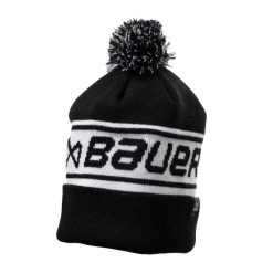 Czapka Unisex Dla Dorosłych Dzianinowa. Czarne czapki damskie Bauer, bez wzorów, z dzianiny. Za 246.99 zł.