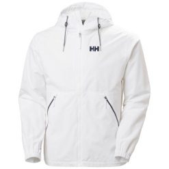 Kurtka wodoodporna z kapturem Helly Hansen Sandoy. Białe kurtki męskie Helly Hansen, m, bez wzorów, z kapturem. Za 595.50 zł.