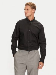 Hugo Koszula Vikko 50524838 Czarny Modern Fit. Czarne koszule męskie Hugo, m, bez wzorów, z bawełny, bez kołnierzyka, bez ramiączek. Za 319.99 zł.