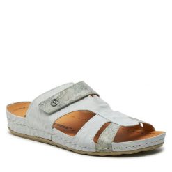 Klapki Dr. Brinkmann. Białe klapki damskie Dr. Brinkmann, bez wzorów, bez obcasa, bez zapięcia. Za 329.99 zł.
