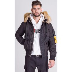 KURTKA BURKE DIESEL. Czarne kurtki męskie Diesel, l, bez wzorów, z kapturem. Za 585.00 zł.