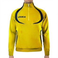 Kurtka do biegania męska Algieria z kapturem żółto-niebieska. Niebieskie kurtki męskie Legea, m, bez wzorów, z bawełny, bez kaptura, do biegania. Za 64.00 zł.
