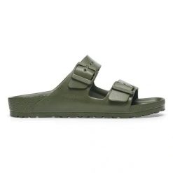 Birkenstock Arizona EVA Zinnia Klapki damskie. Zielone klapki damskie Birkenstock, na lato, bez wzorów, bez obcasa, bez zapięcia. Za 219.99 zł.