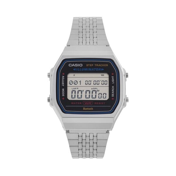 Zegarek Casio. Szare zegarki męskie Casio, bez wzorów, srebrne. Za 379.00 zł.