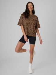 4F Legginsy krótkie z prążkowanej dzianiny damskie - czarne M/L. Czarne legginsy damskie 4F, bez wzorów, z dzianiny. Za 69.99 zł.