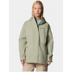Płaszcz przeciwdeszczowy damski Columbia Hikebound II Long. Zielone płaszcze damskie Columbia, l, bez wzorów, sportowe, bez kołnierzyka, bez kaptura. Za 689.00 zł.