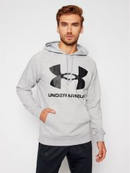 Under Armour Bluza Ua Rival 1357093 Szary Regular Fit. Szare bluzy męskie Under Armour, m, bez wzorów, z bawełny, bez ramiączek, bez kaptura. Za 150.26 zł.