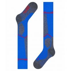Podkolanówki Falke SK4 Energizer. Niebieskie skarpety męskie Falke, bez wzorów. Za 233.00 zł.