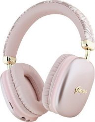 Słuchawki Guess Metallic Script Logo różowe (GUBHK1GCTCSP). Czerwone słuchawki bezprzewodowe Guess. Za 227.99 zł.