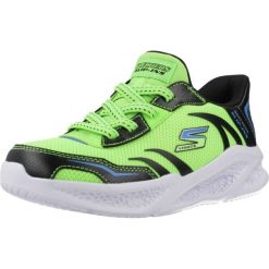 Buty SKECHERS METEOR-LIGHTS Zielony. Zielone buty zimowe męskie Skechers, bez wzorów, z syntetyku, bez obcasa, bez zapięcia. Za 259.99 zł.