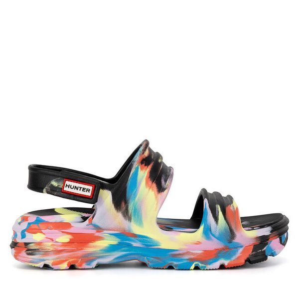 Sandały Hunter. Sandały damskie Hunter, bez wzorów, bez obcasa, na płaskiej podeszwie, bez zapięcia. Za 249.99 zł.