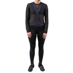 Spodnie kolarskie damskie POC Sovereign Thermal Cargo z szelkami. Czarne spodnie sportowe damskie POC, bez wzorów, z elastanu, sportowe, rowerowe. Za 764.00 zł.