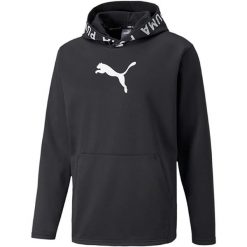 Bluza dresowa męska Puma TRAIN PWR. Czarne bluzy męskie Puma, l, bez wzorów, z dresówki, bez ramiączek, bez kaptura. Za 119.00 zł.