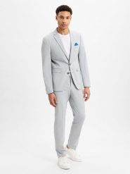 Finshley & Harding Garnitur - Oakland - Kalifornia Mężczyźni Slim Fit szary, 56. Szare garnitury męskie Finshley & Harding, m, bez wzorów, eleganckie. Za 1,099.95 zł.