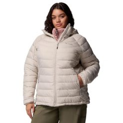 Kurtka sportowa damska Powder Lite II Hooded Jacket. Brązowe kurtki sportowe damskie Columbia, xs, bez wzorów, z materiału, bez ramiączek, bez kaptura, trekkingowe. Za 599.99 zł.