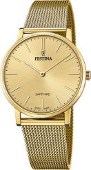 Zegarek Festina Zegarek męski Festina F20022-2 złoty. Żółte zegarki męskie Festina, bez wzorów, złote. Za 687.00 zł.