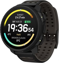 Zegarek sportowy Suunto Vertical 2 Black (SS051204000). Czarne zegarki sportowe Suunto, bez wzorów. Za 2,599.00 zł.