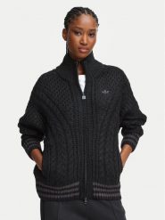 Adidas Kardigan Cable Knit Firebrid Track Top KT2289 Czarny Regular Fit. Czarne kardigany damskie Adidas, m, bez wzorów, z syntetyku, bez kołnierzyka. Za 599.99 zł.