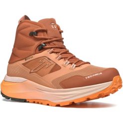 Buty trekkingowe damskie Tecnica Agate S Mid Gtx. Czerwone obuwie trekkingowe damskie TECNICA, z materiału, bez zapięcia. Za 1,228.00 zł.