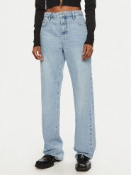 Patrizia Pepe Jeansy 8P0692/D1WZB-CA49 Niebieski Regular Fit. Niebieskie jeansy damskie Patrizia Pepe, bez wzorów, z bawełny. Za 459.99 zł.