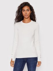 Guess Sweter Elinor W2YR30 Z2V62 Biały Regular Fit. Białe swetry nierozpinane damskie Guess, s, z aplikacjami, z wiskozy, bez kołnierzyka, bez ramiączek. Za 379.99 zł.