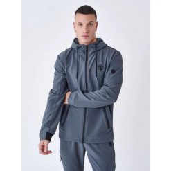Kurtka z kapturem Project X Paris. Szare kurtki męskie PREMIUM PARTS, m, bez wzorów, z materiału, eleganckie, z kapturem. Za 222.50 zł.