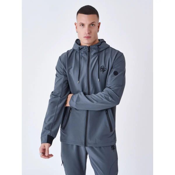 Kurtka z kapturem Project X Paris. Szare kurtki męskie PREMIUM PARTS, m, bez wzorów, z materiału, eleganckie, z kapturem. Za 189.50 zł.