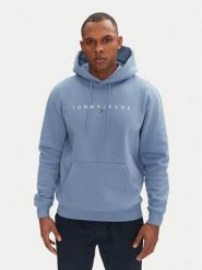 Tommy Jeans Bluza DM0DM20746 Niebieski Regular Fit. Niebieskie bluzy męskie Tommy Jeans, m, bez wzorów, z bawełny, bez ramiączek, bez kaptura. Za 259.99 zł.