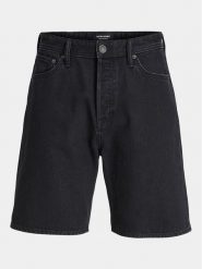 Jack & Jones Szorty jeansowe Tony 12249068 Czarny Loose Fit. Czarne szorty męskie Jack & Jones, bez wzorów, z bawełny. Za 119.99 zł.