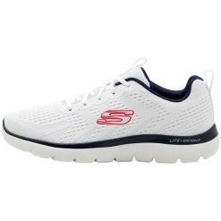 Buty treningowe męskie SKECHERS Summits Torre. Białe buty zimowe męskie Skechers, bez wzorów, bez obcasa, bez zapięcia. W wyprzedaży za 236.55 zł.