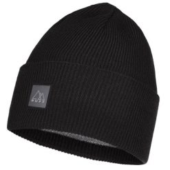 Czapka dla dorosłych Buff Crossknit Hat. Czarne czapki damskie Buff, na zimę, bez wzorów, sportowe. Za 119.55 zł.