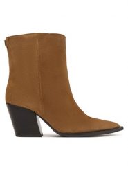 Steve Madden Botki 11005650 Brązowy. Brązowe botki damskie Steve Madden, bez wzorów, ze skóry, bez obcasa, na słupku, bez zapięcia. Za 859.99 zł.